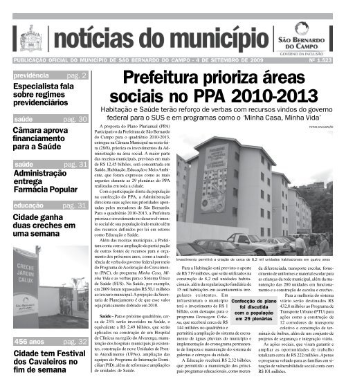 nm 1523.pmd - Prefeitura de São Bernardo - Governo do Estado de